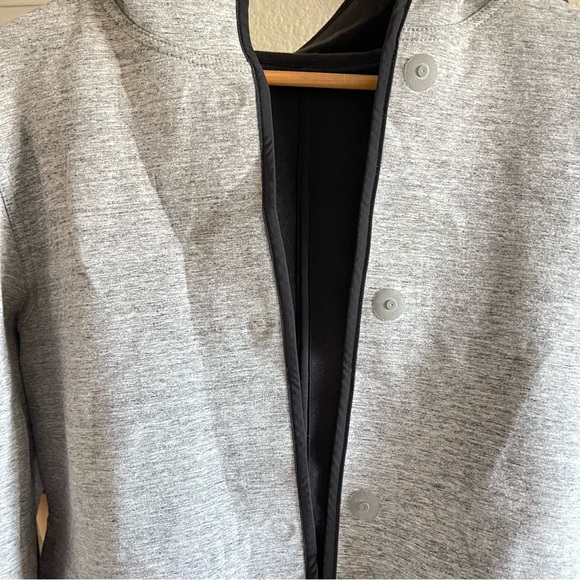 Lululemon Urban Horizons Jacket Reversible Gray Heather Black Midweight Size Med - Picture 16 of 16